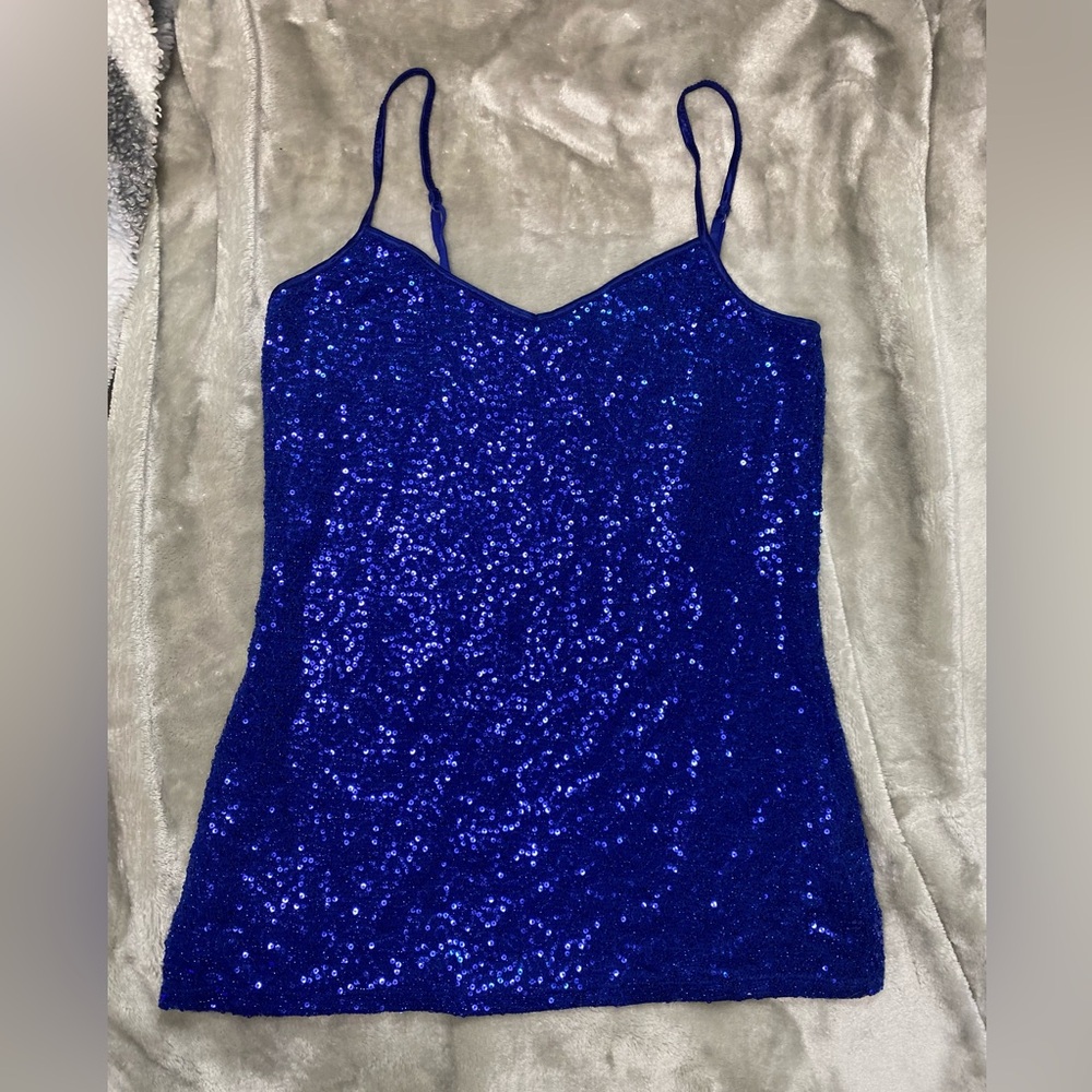 Y2K express Sequin tank top